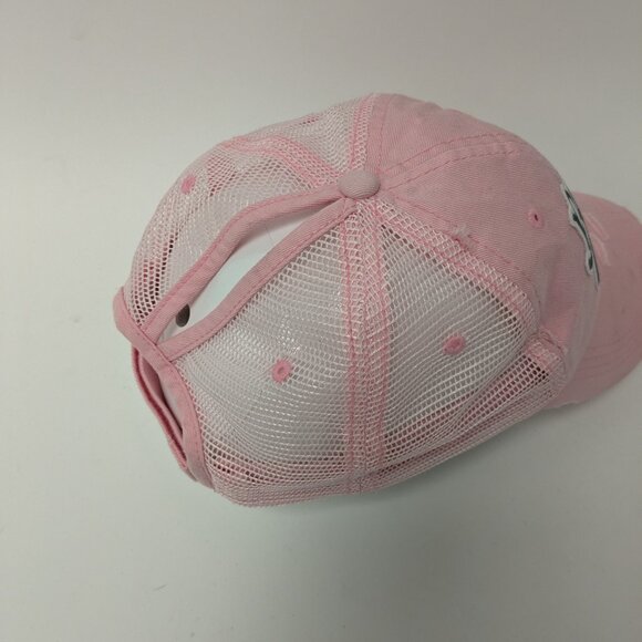 Barbells And Ponytails Mesh "Logo" Ponytail Baseball Hat NEW - Picture 2 of 2